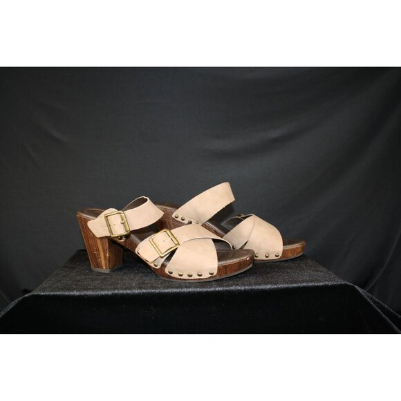 White Mountain Shoes - White Mountain Women's Light Brown Chunky Sandal 9.5